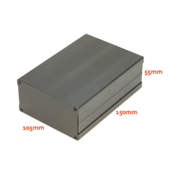 Aluminum Box Alloy Enclosure 150x105x55mm Extruded Aluminum Box DIY